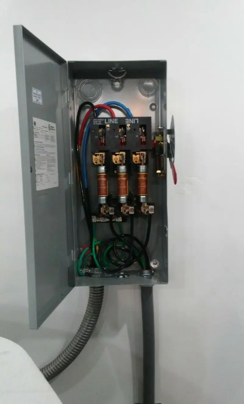 Three-phase disconnect switch installed for Electrical Wiring & Rewiring in Hope Mills